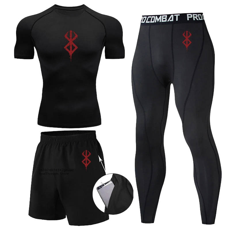 Berserk 3pc Gym Compression Set SS #2