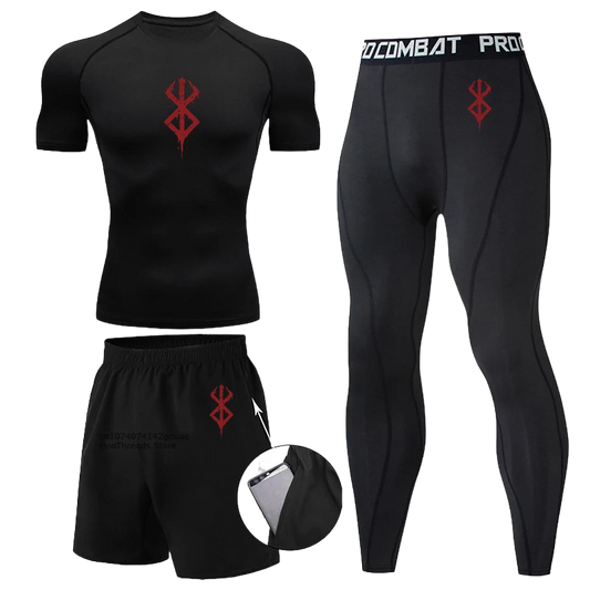 Berserk 3pc Gym Compression Set SS #2
