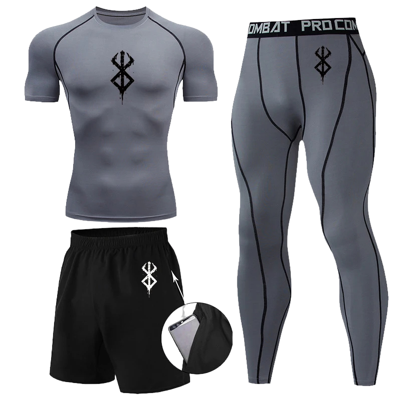 Berserk 3pc Gym Compression Set SS #1