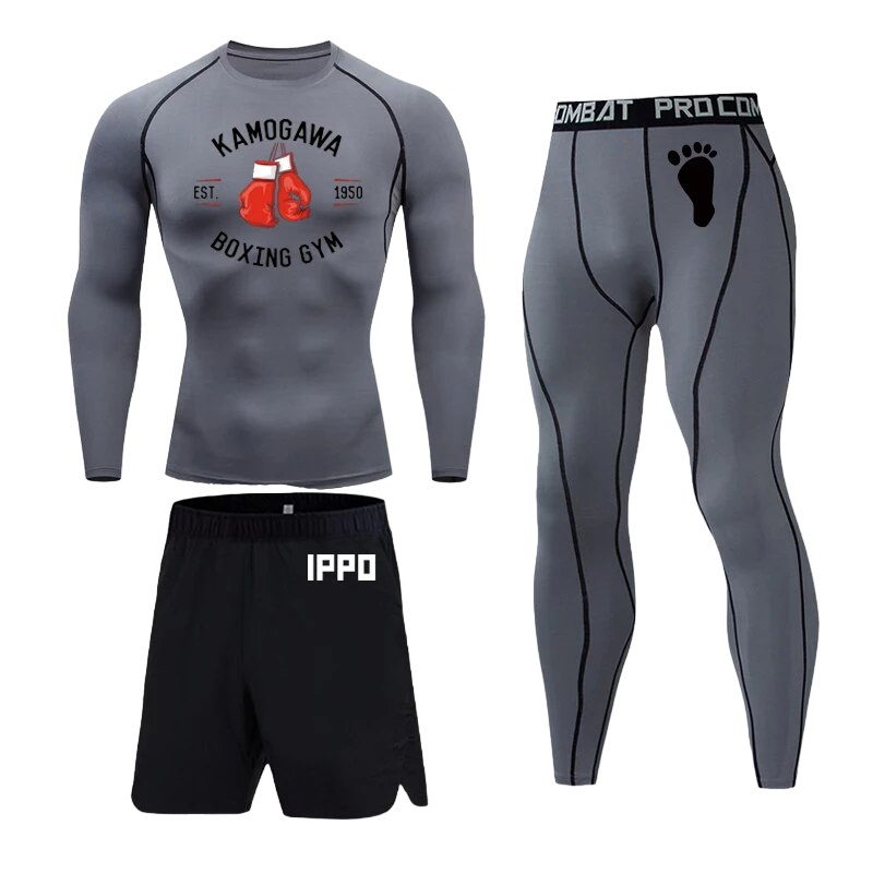 Hajime no Ippo 3pc Gym Compression Set LS #2