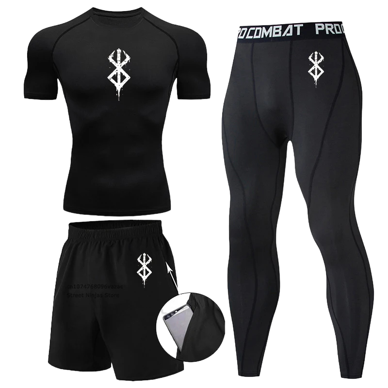 Berserk 3pc Gym Compression Set SS #1