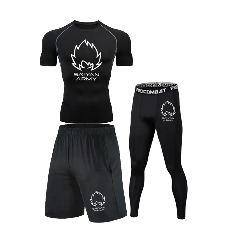 Dragon Ball 3pc Gym Compression Set SS #1