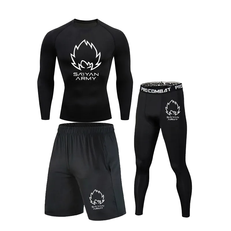 Dragon Ball 3pc Gym Compression Set LS #1