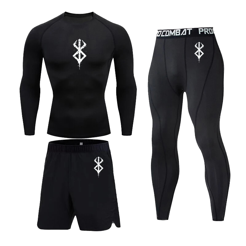 Berserk 3pc Gym Compression Set LS #1
