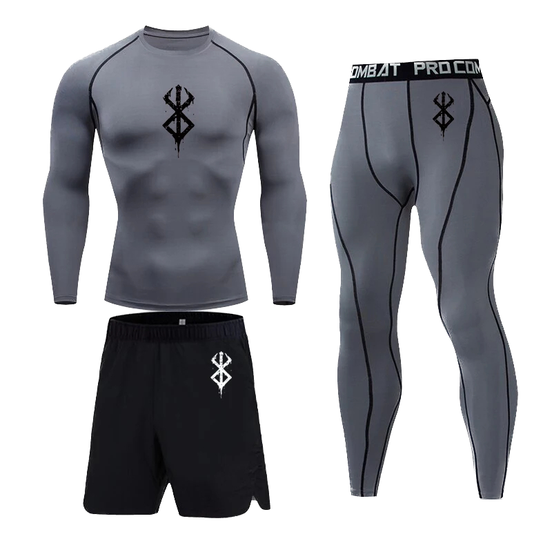 Berserk 3pc Gym Compression Set LS #1