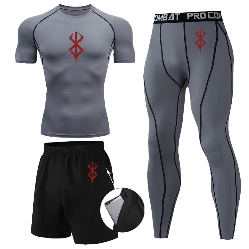Berserk 3pc Gym Compression Set SS #2