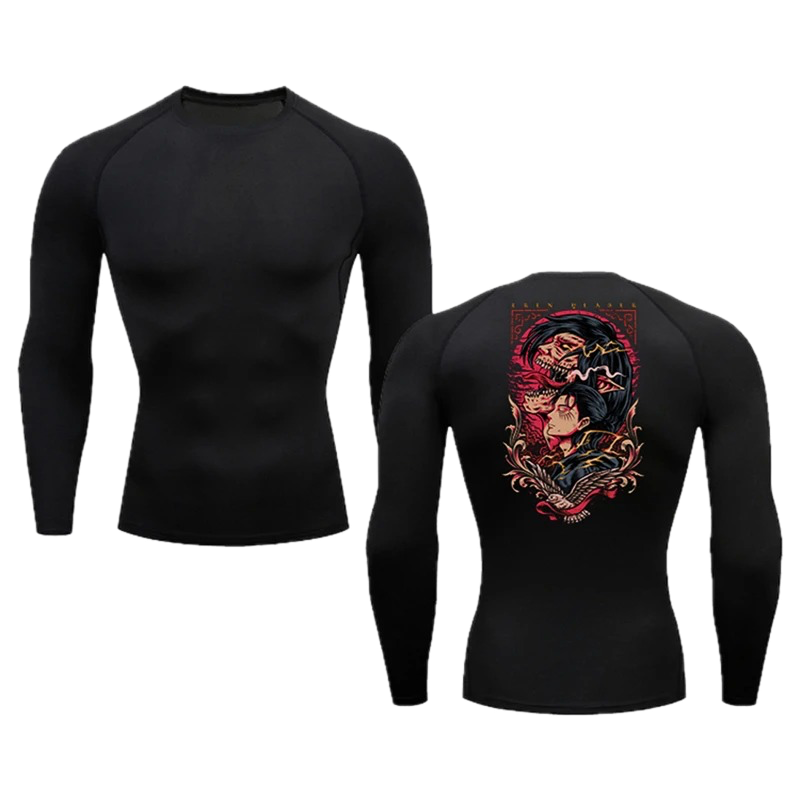 Attack on Titan Gym Shirt LS #1