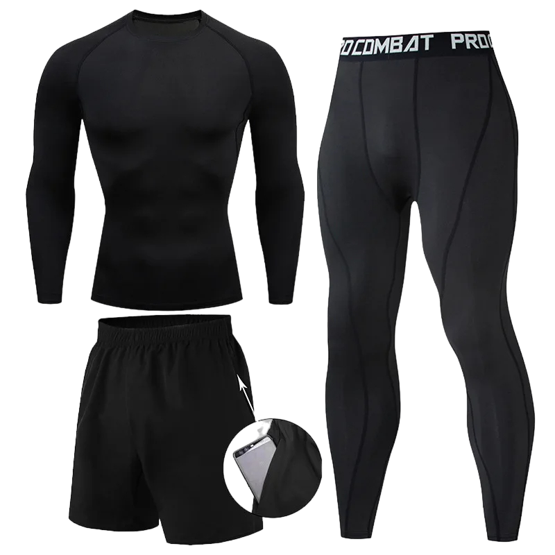 Basic 3-piece Gym Compression Set LS