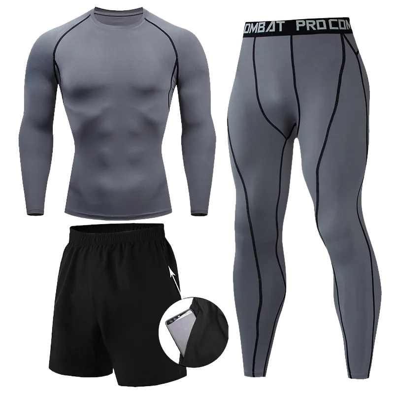 Basic 3-piece Gym Compression Set LS