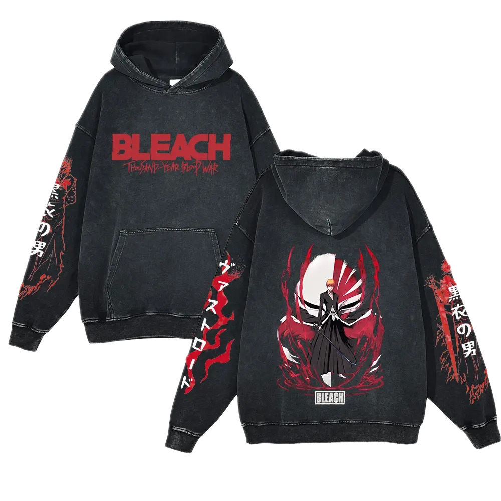Bleach Vintage Hoodie #2 - front & back print