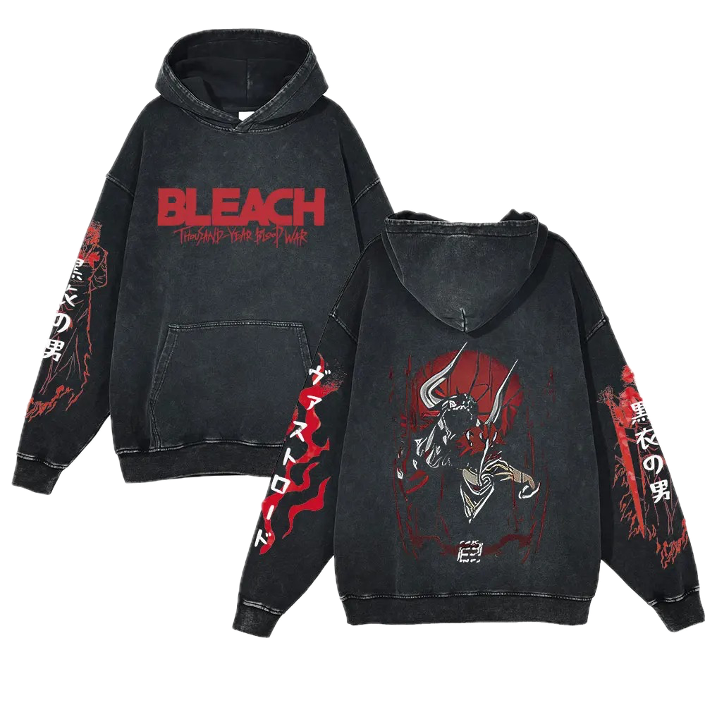 Bleach Vintage Hoodie #3 - front & back print