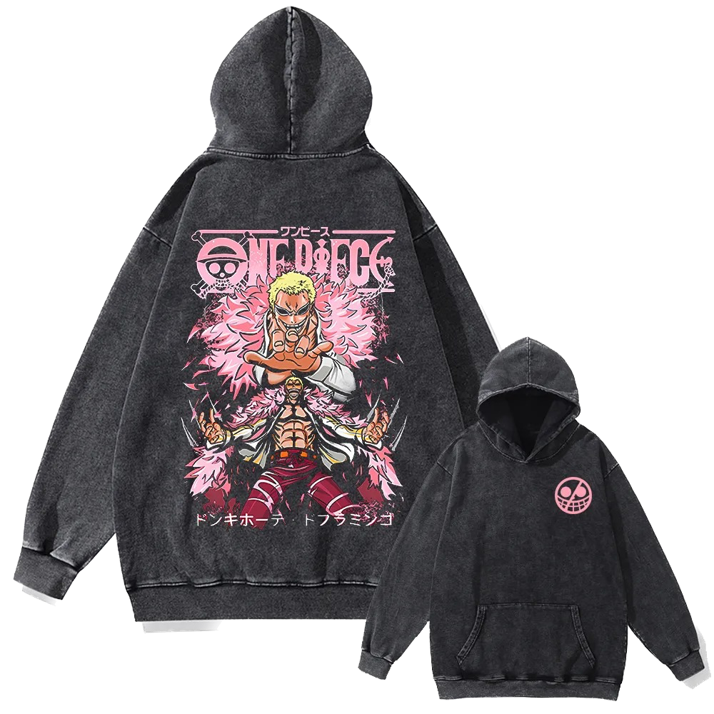 One Piece Vintage Hoodie #1 - front & back print