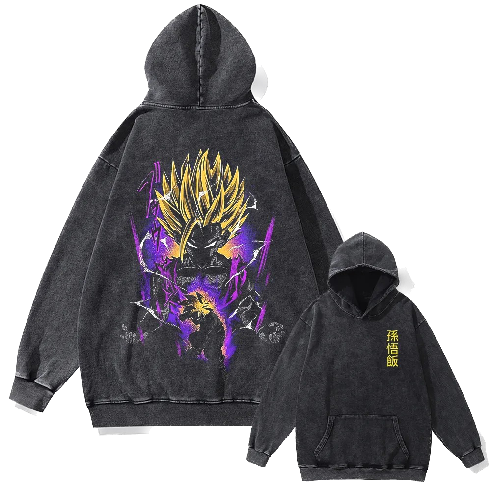 Dragon Ball Vintage Hoodie #3 - front & back print