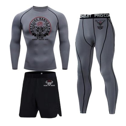 Baki 3pc Gym Compression Set LS #1