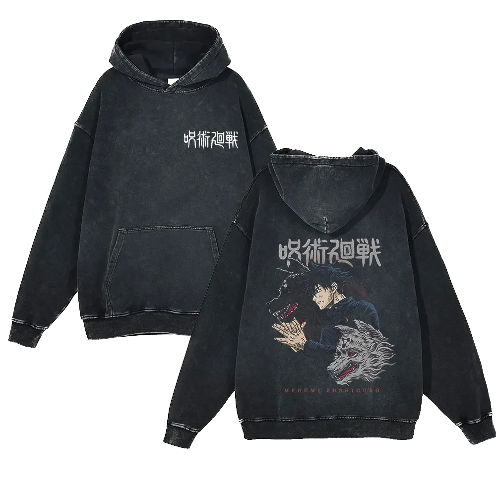 Jujutsu Kaisen Vintage Hoodie #10 - front & back print