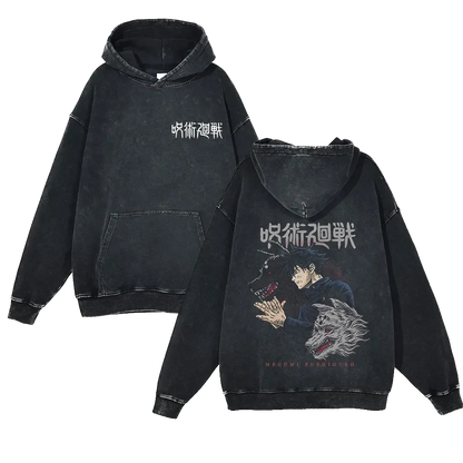 Jujutsu Kaisen Vintage Hoodie #10 - front & back print