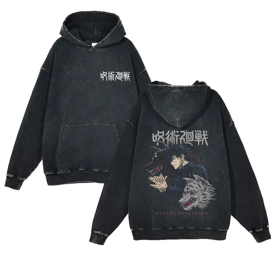 Jujutsu Kaisen Vintage Hoodie #10 - front & back print