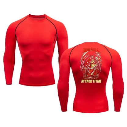 Attack on Titan Gym Shirt LS #2