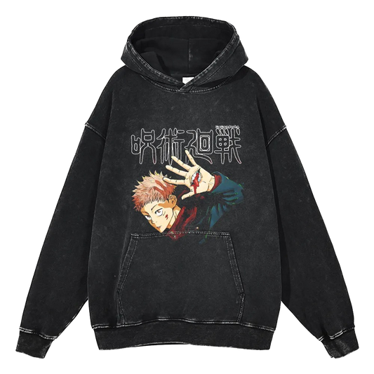 Jujutsu Kaisen Vintage Hoodie #7 - front print