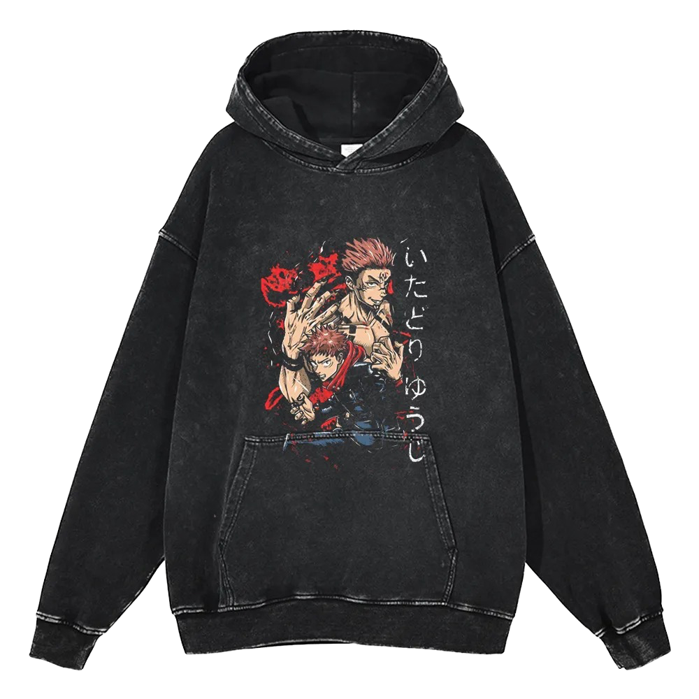 Jujutsu Kaisen Vintage Hoodie #4 - front print