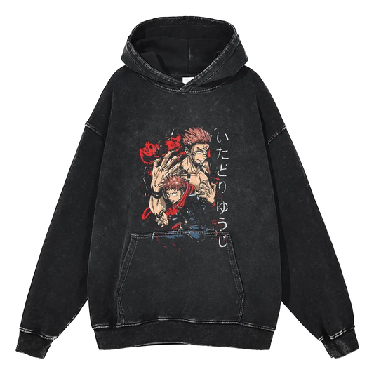 Jujutsu Kaisen Vintage Hoodie #4 - front print