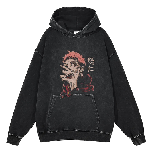 Jujutsu Kaisen Vintage Hoodie #1 - front print